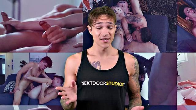 Inked Up Asian Dicks Down Latino Hottie - Vincent O'Reilly, Damien Cruz - NextDoorHomemade