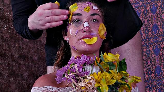 Cock-sucking BDSM slut submits