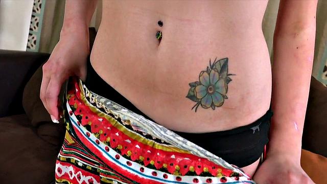 POV blowjob babe slowly sucking cock after stripping