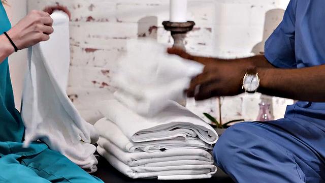 NURU MASSAGE - New Masseuse Kyler Quinn Learns How To Please Her Clients