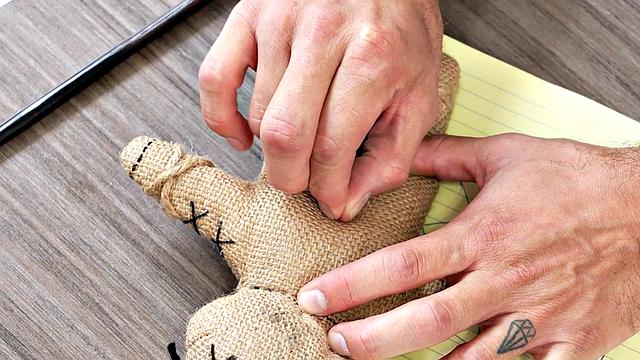 Muscled office worker rimmed by gay boss on desk