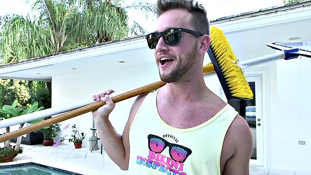 Jamie, the boss, dominates with her tattooed pussy & gives a wild outdoor fuck