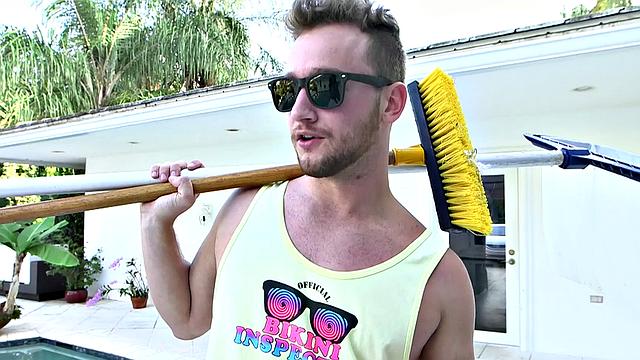 Jamie, the boss, dominates with her tattooed pussy & gives a wild outdoor fuck