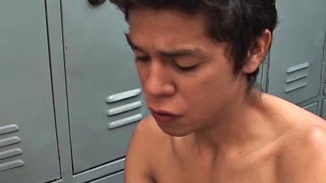 The setting is a locker room and these Latin twinks are about to fuck. Clothes strip off and big dicks get sucked, as Samir and Riky act on their lust for each other.