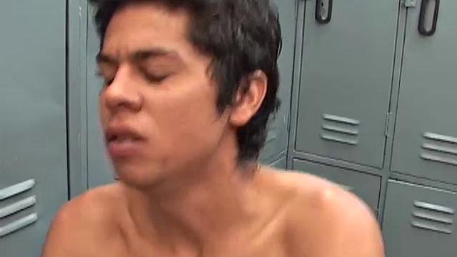 The setting is a locker room and these Latin twinks are about to fuck. Clothes strip off and big dicks get sucked, as Samir and Riky act on their lust for each other.