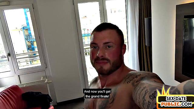 Tattooed amateur babe POV fucked in hotel by date