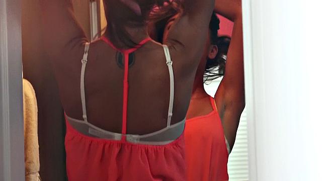 A bald teen beg for it in doggystyle & cowgirl positions with her big tits and pierced pussy