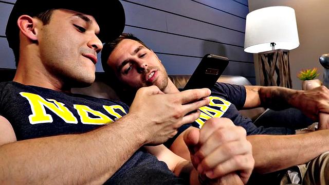 Hairy stud drills BFs asshole after bareback fucked