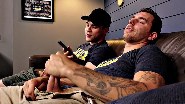 Hairy stud drills BFs asshole after bareback fucked