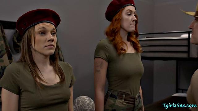 Trans army gets disciplined by sergeant