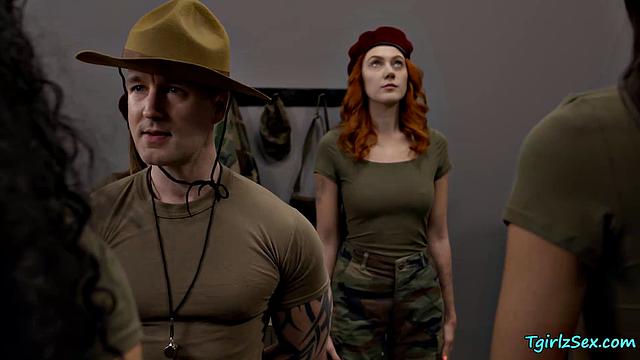 Trans army gets disciplined by sergeant
