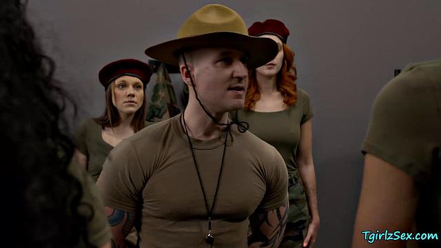 Trans army gets disciplined by sergeant
