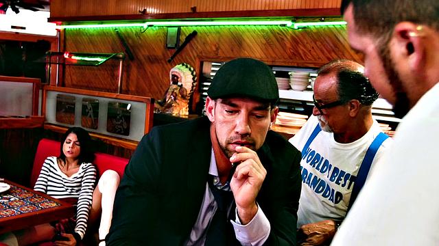 Brunette cutie in stockings gets her pussy and ass licked and fucked in a wild doggystyle frenzy