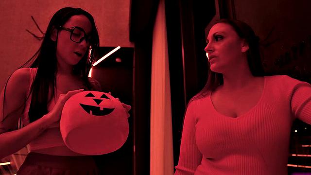 My Stepdaughter Gaby Ortega Gets Really Horny on Halloween - TabooHeat