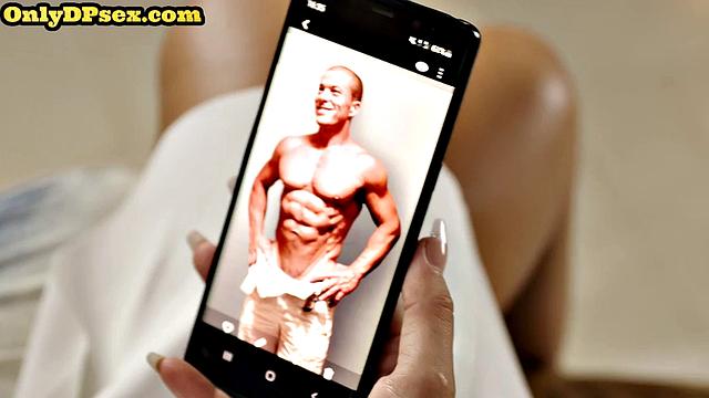 Big-titted blondie double-fucked in 3some