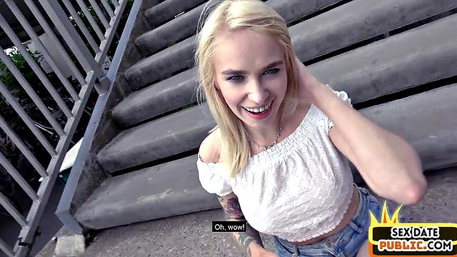 Buschy pullend blondie gets hard cuntdrilled
