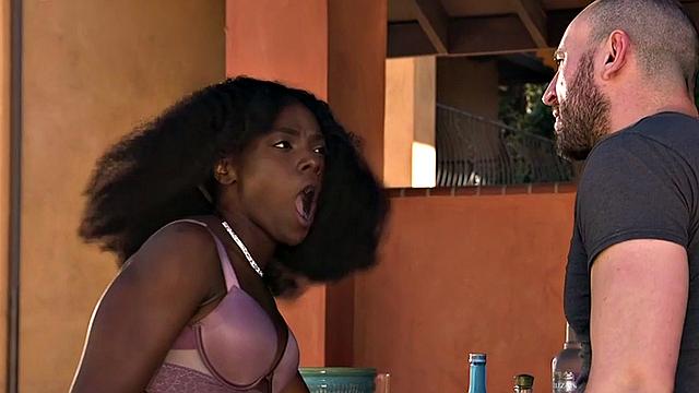 BDSM nympho fucked in asshole by nice white cock