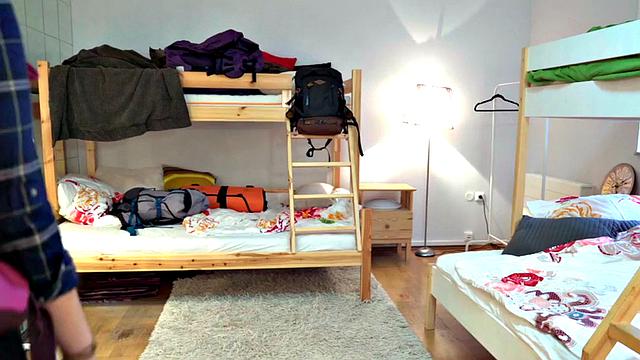 Busty babe fucked till shaking orgasm in 3some