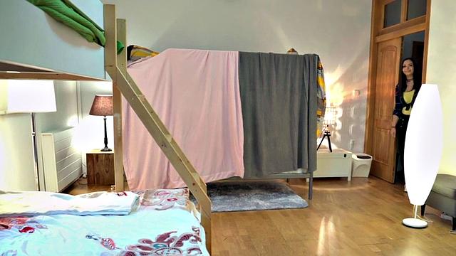 Busty babe fucked till shaking orgasm in 3some