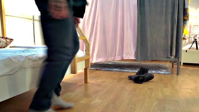 Busty babe fucked till shaking orgasm in 3some