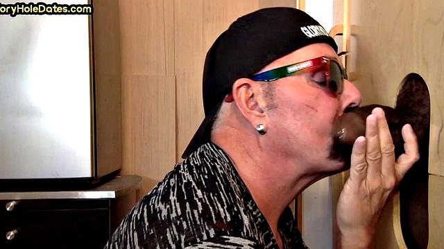 Gloryhole amateur DILF banged in asshole after sucking