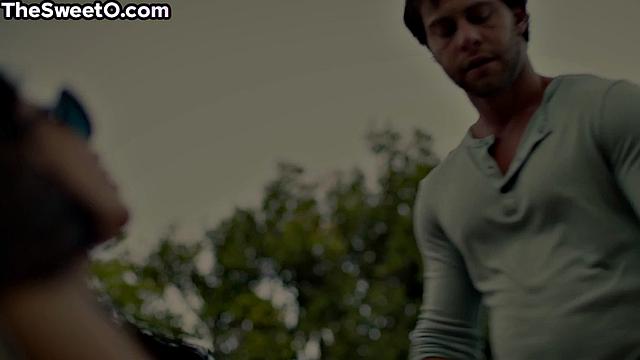 Hairy petite babe making love with her BF