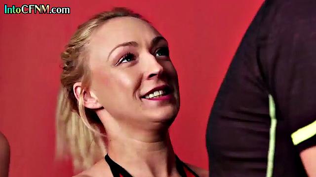 Stunning cheerleaders cocksucking