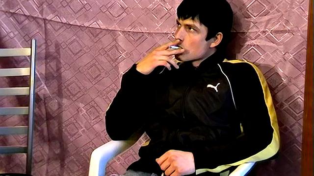 Gus Smokes & Strokes His Big Dick! - Gus Enjoys His Smoke While Stroking His Fat Cock!