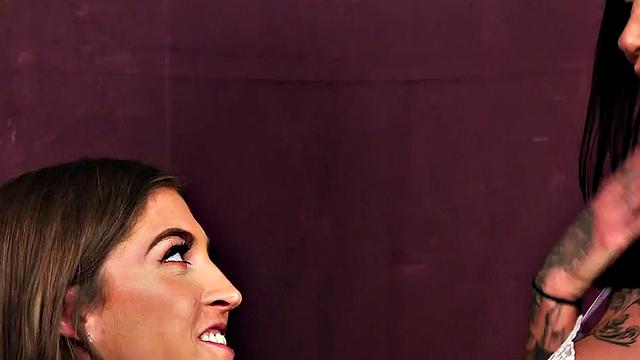 CFNM voyeur MILF watches sluts sucking cock before pussybang