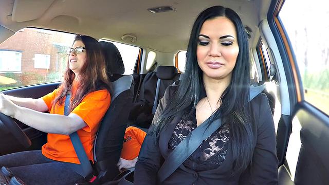 Sexy threesome with high heels, reverse cowgirl, and glasses - cumshots galore!