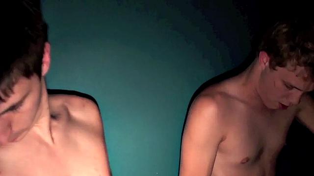 Masked amateur stud assfucked in 3some by gloryhole men