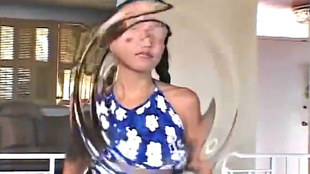 Cute asian teen fucking older cock