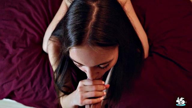 Sexy Brunette Gets Filled