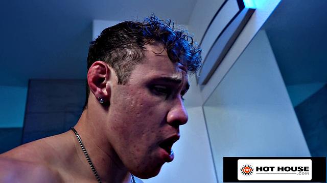 HotHouse - Big Hunk Barebacks His Hot Jock In The Shower