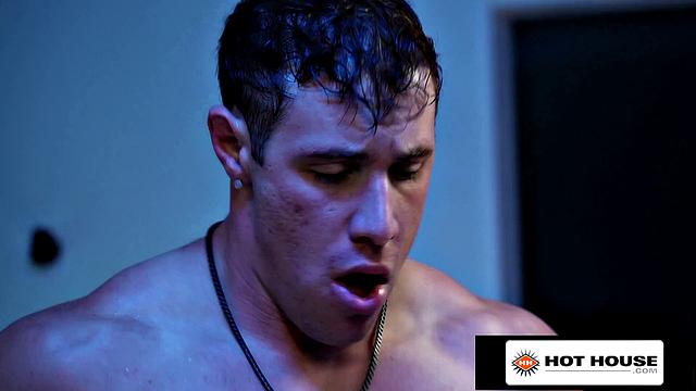 HotHouse - Big Hunk Barebacks His Hot Jock In The Shower
