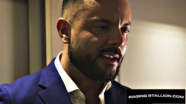 Suited Latino Stranger Dicks Down Hairy Hunk - Beau Butler, Sir Peter