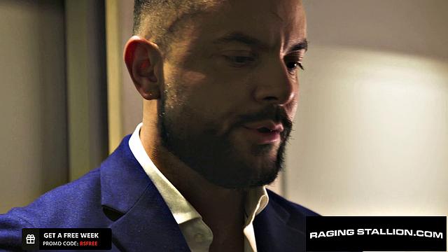 Suited Latino Stranger Dicks Down Hairy Hunk - Beau Butler, Sir Peter
