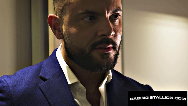 Suited Latino Stranger Dicks Down Hairy Hunk - Beau Butler, Sir Peter