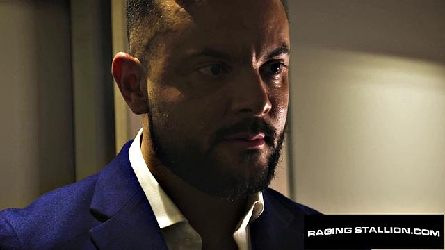 Suited Latino Stranger Dicks Down Hairy Hunk - Beau Butler, Sir Peter