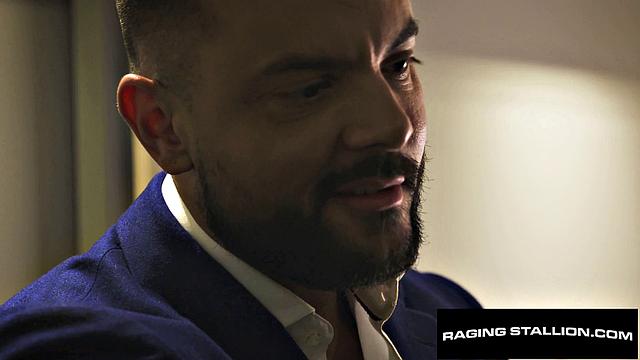 Suited Latino Stranger Dicks Down Hairy Hunk - Beau Butler, Sir Peter