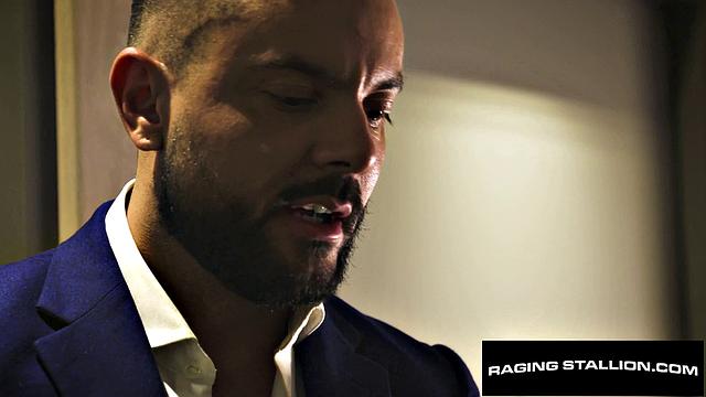 Suited Latino Stranger Dicks Down Hairy Hunk - Beau Butler, Sir Peter