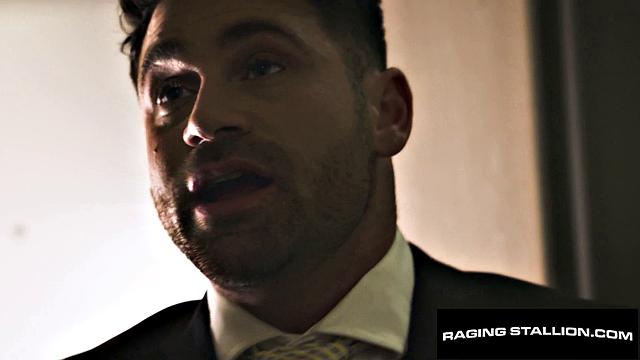 Suited Latino Stranger Dicks Down Hairy Hunk - Beau Butler, Sir Peter