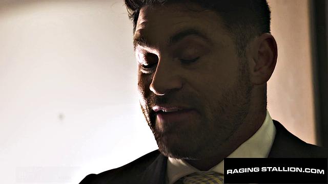 Suited Latino Stranger Dicks Down Hairy Hunk - Beau Butler, Sir Peter