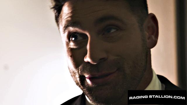 Suited Latino Stranger Dicks Down Hairy Hunk - Beau Butler, Sir Peter