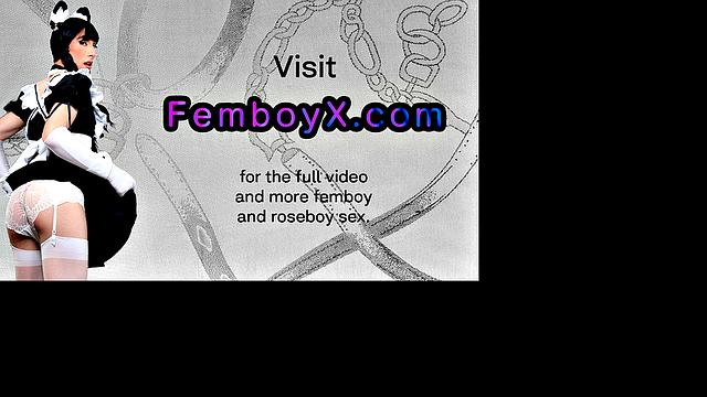 Black femboy with pink wig barebacked by gaydaddy