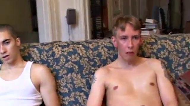 Levi throws in a porn video and the boys settle into the couch.