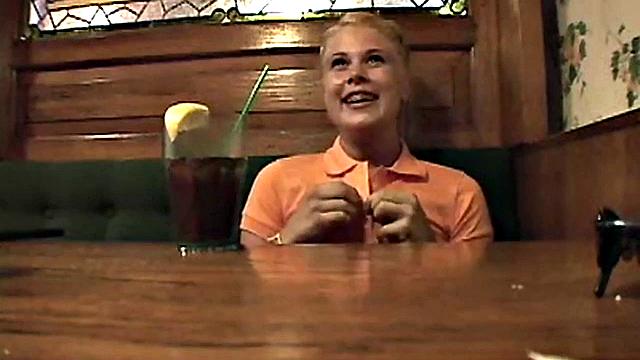 Teen with braces rubbing