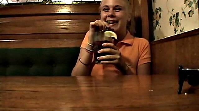 Teen with braces rubbing