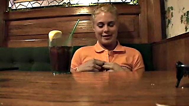 Teen with braces rubbing