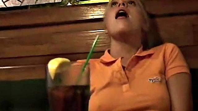 Teen with braces rubbing